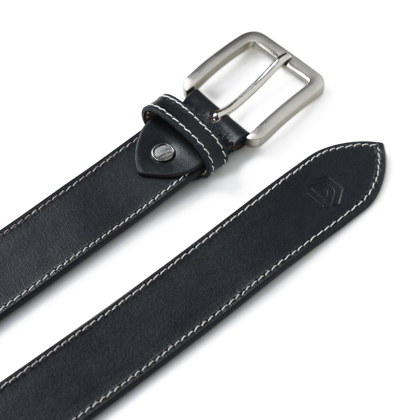 Western Beaded Belt – Red & White Beads with Silver Buckle & Black Strap