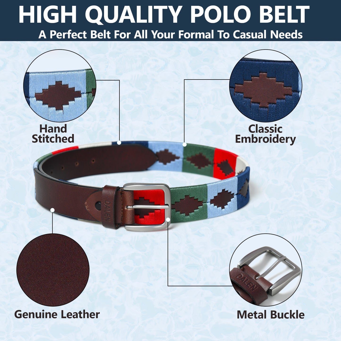 Prism-Handcrafted Brown Polo Leather Belt – A Heritage of Craftsmanship and Style