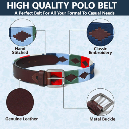 Prism-Handcrafted Brown Polo Leather Belt – A Heritage of Craftsmanship and Style