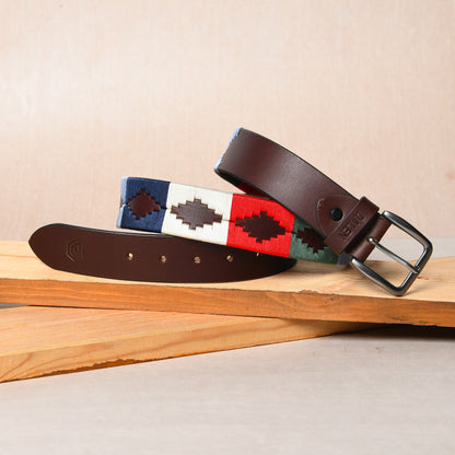 Prism-Handcrafted Brown Polo Leather Belt – A Heritage of Craftsmanship and Style