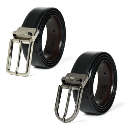 Cross Liner Reversible Leather Belt by-Dalen