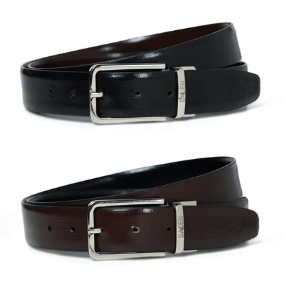 Cross Liner Reversible Leather Belt by-Dalen