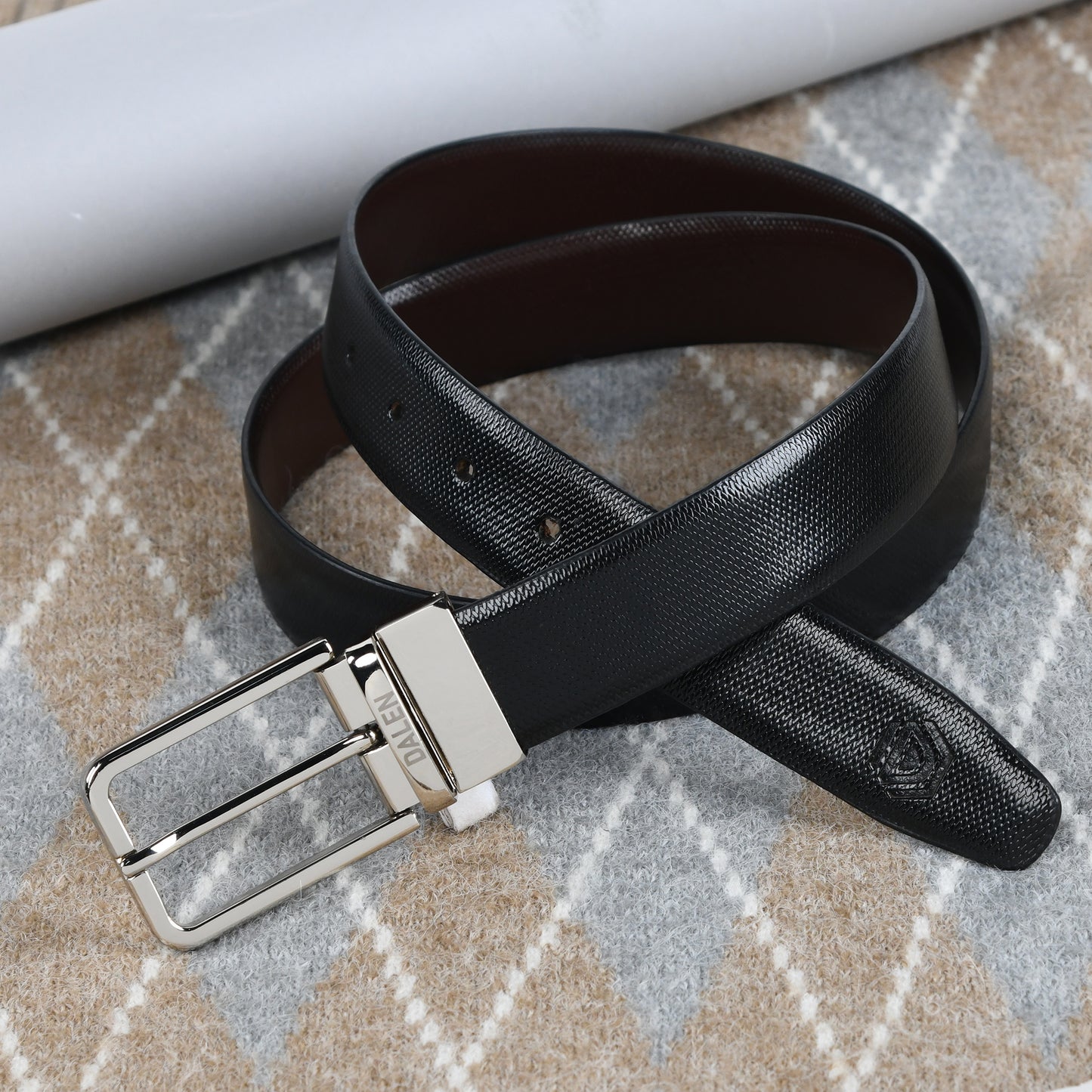 Honey Reversible Leather Belt by-Dalen