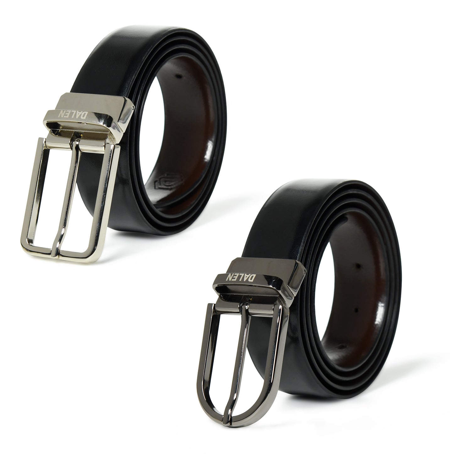 Metro Reversible Leather Belt by Dalen – Dual Design