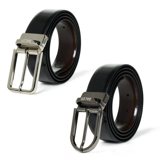 Metro Reversible Leather Belt by Dalen – Dual Design