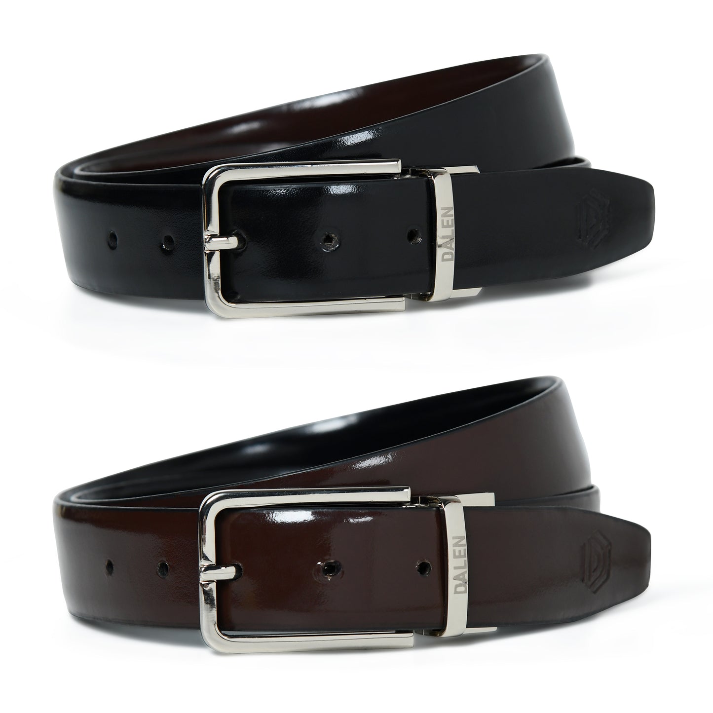 Metro Reversible Leather Belt by Dalen – Dual Design