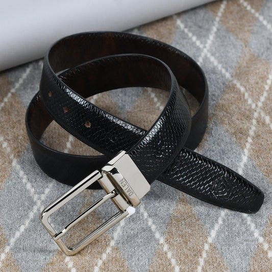 Panther Reversible Leather Belt by-Dalen